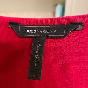 Red BCBG Maxazaria dress